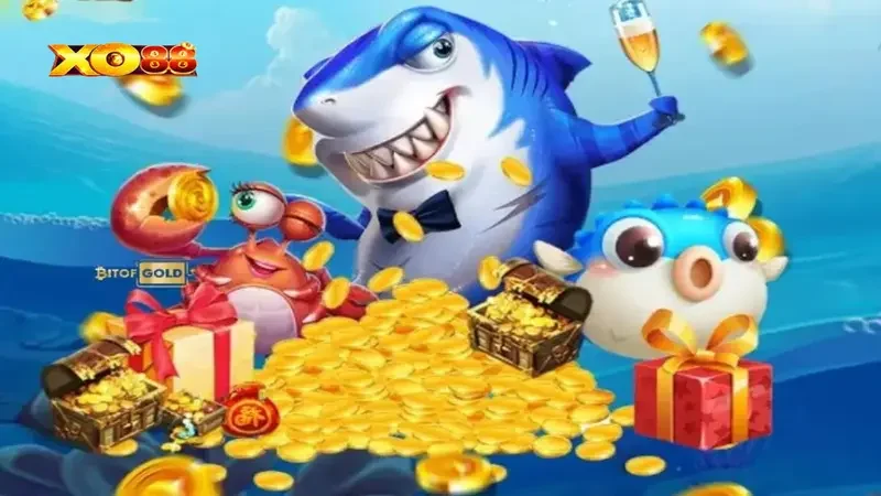 Các loại cá đa dạng và vũ khi tối tân trong game